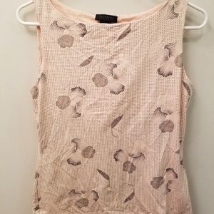Beautiful Cream Colored Summer Top with Flowers by